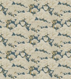 Stockend Woods Fabric by Josephine Munsey Navy and Ochre