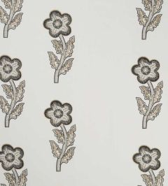 Tashas Trip Fabric by Christopher Farr Cloth Charcoal