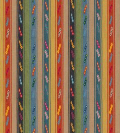 Tip Toe Fabric by GP & J Baker Teal/Spice