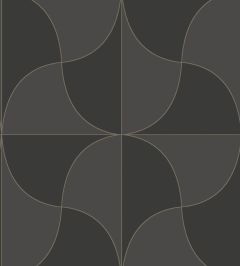 Virevolte Wallpaper by Casadeco Noir Reglisse