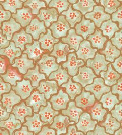 Vivienne Love Andreas Wallpaper by Cole & Son Mint & Tangerine