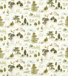 Winnie the Pooh Fabric by Sanderson Macaron Green