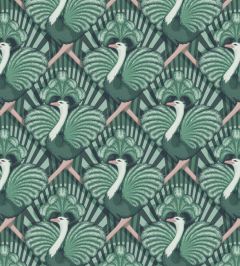 Zsa Zsa Wallpaper by Divine Savages Bottle Green