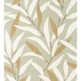 Alba Wallpaper in Vert sauge by Casadeco | Jane Clayton