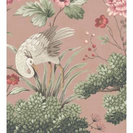 pink and grey bird wallpaper