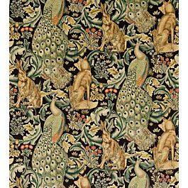 Forest Velvet Fabric in Charcoal by Morris & Co | Jane Clayton