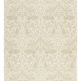 Pure Brer Rabbit Wallpaper in Linen by Morris & Co | Jane Clayton
