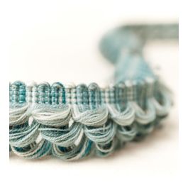Nunwick Triple Loop Trimmings in Blue Clay by Sanderson | Jane Clayton