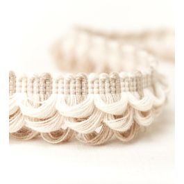 Nunwick Triple Loop Trimmings in Parchment by Sanderson | Jane Clayton