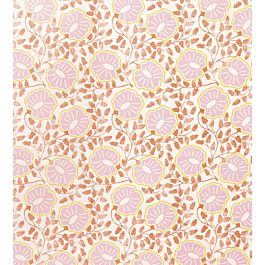 Punch Paisley Fabric in Peach by Neisha Crosland for Christopher