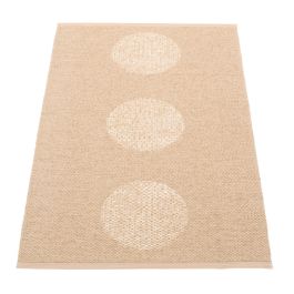 Vera 2.0 Rug in Beige/Beige Metallic by Pappelina | Jane Clayton