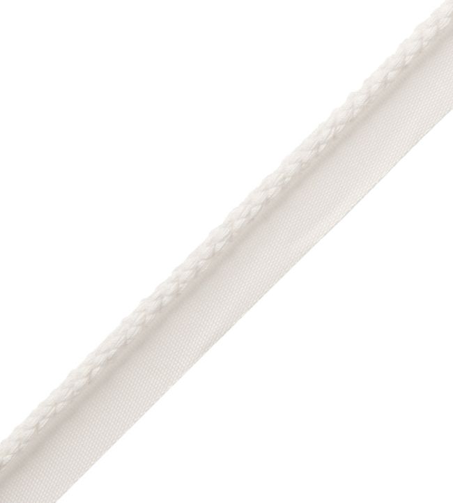 6mm Cambridge Cord With Tape Trimming by Samuel & Sons Chalk White
