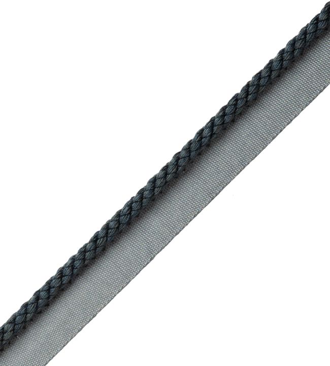 6mm Cambridge Cord With Tape Trimming by Samuel & Sons Indigo