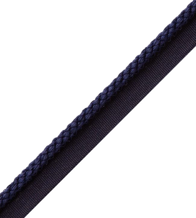 6mm Cambridge Cord With Tape Trimming by Samuel & Sons Sapphire