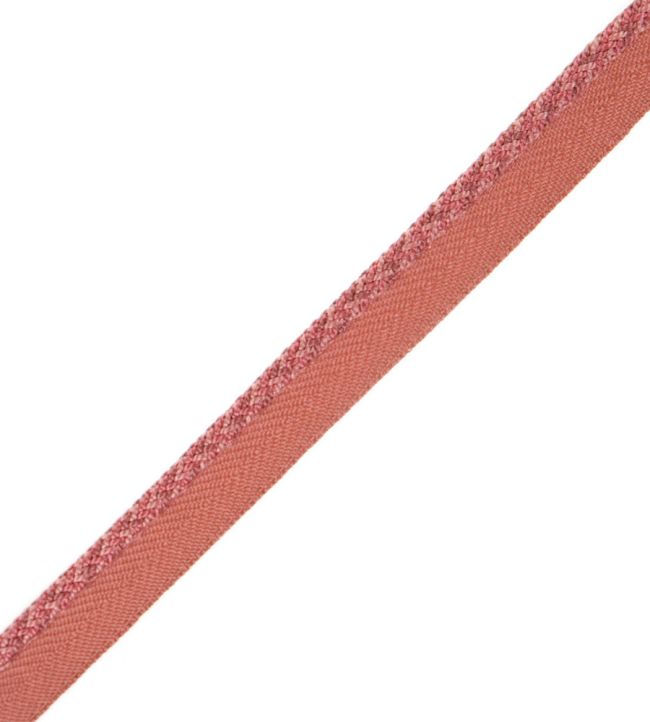 1/4" Jardin Silk Cord With Tape Trimming by Samuel & Sons Coral