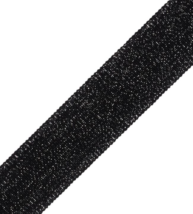 38mm Cambridge Metallic Braid Trimming by Samuel & Sons Onyx