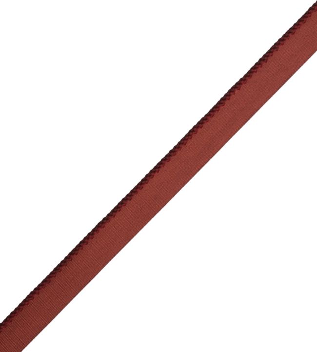 2.5mm Cambridge Cord With Tape Trimming by Samuel & Sons Bordeaux