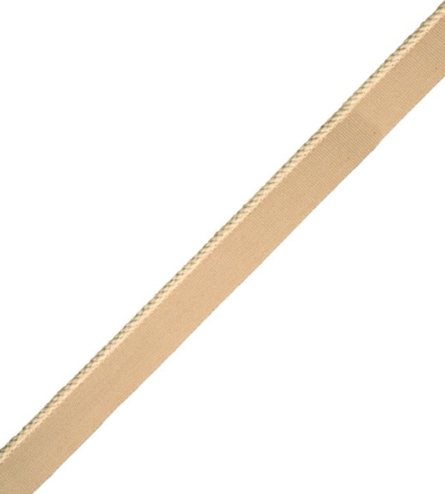 2.5mm Cambridge Cord With Tape Trimming by Samuel & Sons Buff