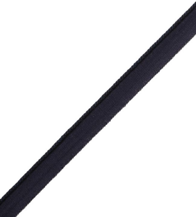 2.5mm Cambridge Cord With Tape Trimming by Samuel & Sons Navy