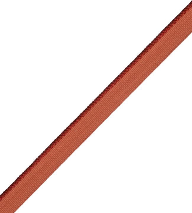 2.5mm Cambridge Cord With Tape Trimming by Samuel & Sons Pompeian Red