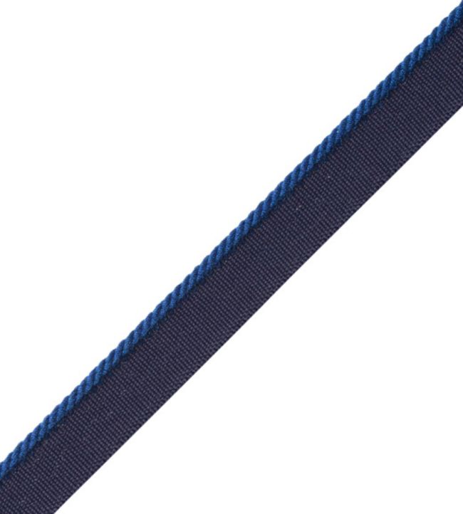 2.5mm Cambridge Cord With Tape Trimming by Samuel & Sons Royal Blue