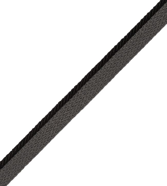 1/8" Saisons Cord With Tape Trimming by Samuel & Sons Jet