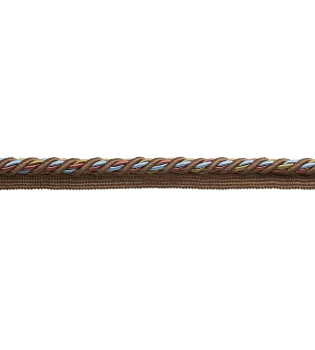 13mm Trianon Cord with Tape Trimming by Samuel & Sons Chocolat
