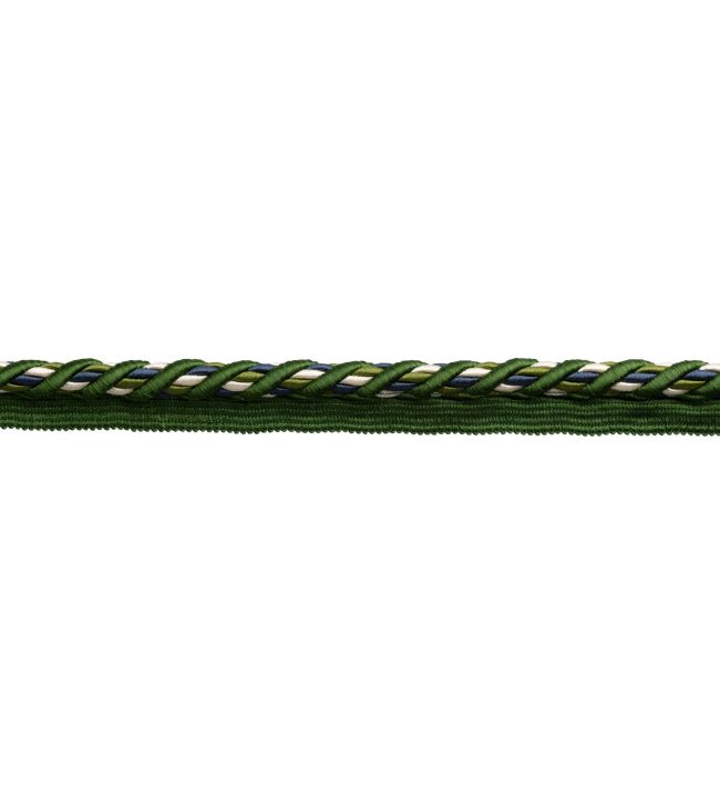 13mm Trianon Cord with Tape Trimming by Samuel & Sons Emerald