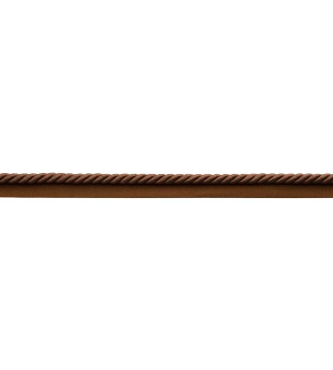 3/8" Sophie Cord with Tape Trimming by Samuel & Sons Walnut