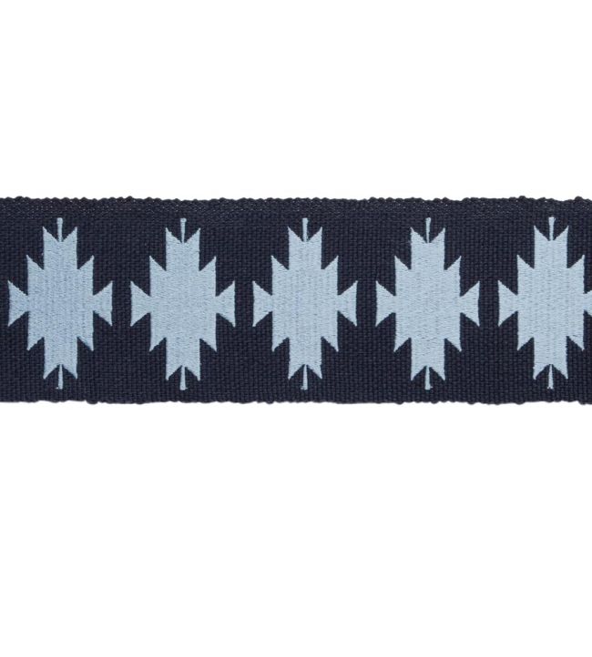 Abiquiu Embroidered Border Trimming by Samuel & Sons Blue Sky