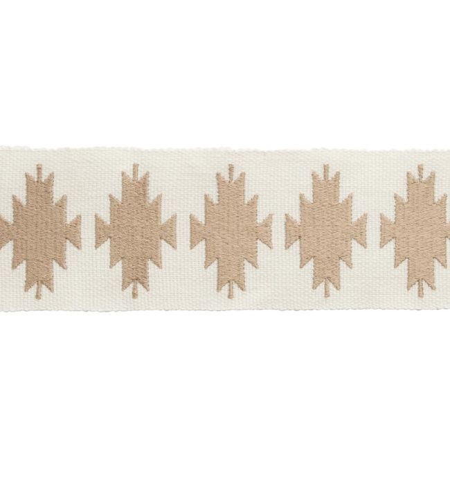 Abiquiu Embroidered Border Trimming by Samuel & Sons White Sands