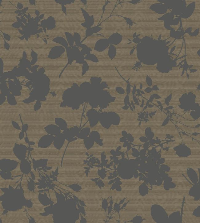 Absence of Roses Moire Wallpaper by Cole & Son Brass
