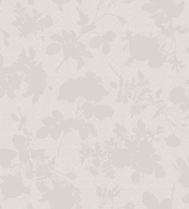Absence of Roses Moire Wallpaper by Cole & Son Silk White