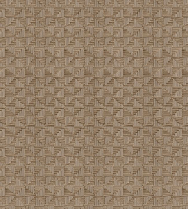 Abstract Check Wallpaper by Eijffinger Brown