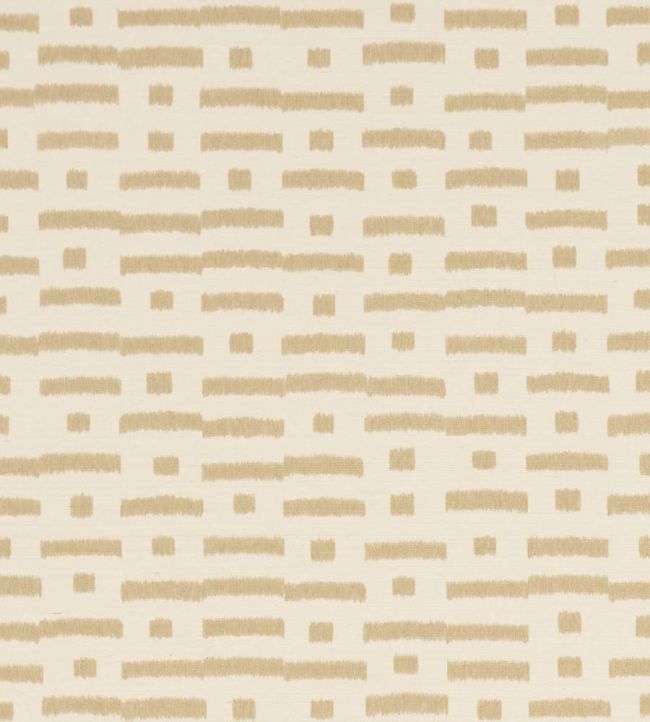 Abstract Ikat Sisal Wallpaper by Schumacher Beige