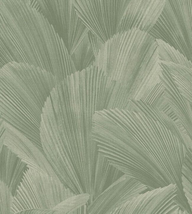 Abstract Leaves Wallpaper by Eijffinger Green
