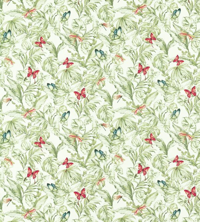 Acadia Fabric by Studio G Olive/Spice