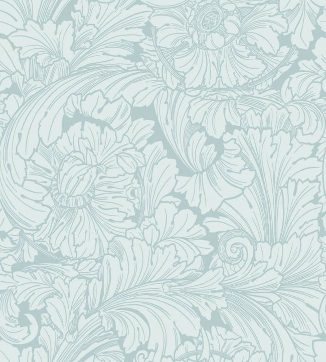 Acanthus Wallpaper by Cole & Son Print Room Blue