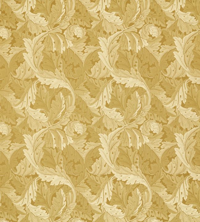 Acanthus Jacquard Fabric by Clarke & Clarke Gold