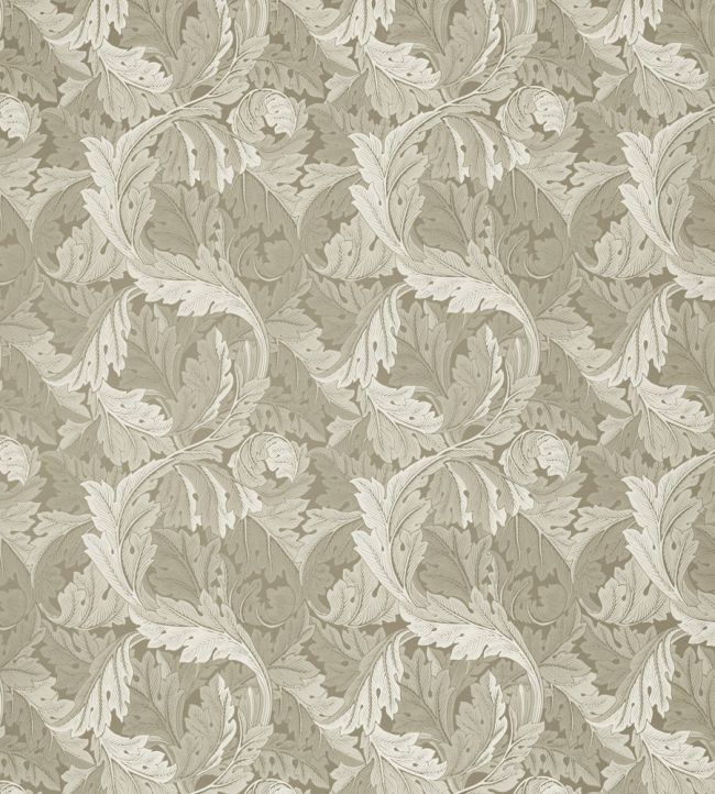 Acanthus Jacquard Fabric by Clarke & Clarke Natural