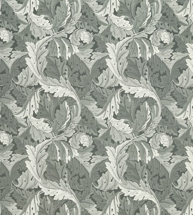 Acanthus Jacquard Fabric by Clarke & Clarke Slate