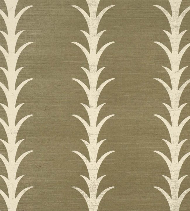 Acanthus Stripe Sisal Wallpaper by Schumacher Juniper