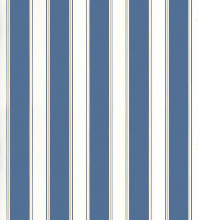 Accordion Stripe Wallpaper by Scalamandre Indigo