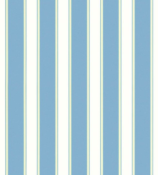 Accordion Stripe Wallpaper by Scalamandre Sky