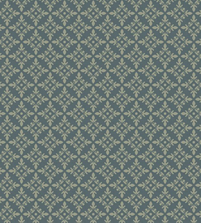 Achard Wallpaper by Farrow & Ball Inchyra Blue / Lichen