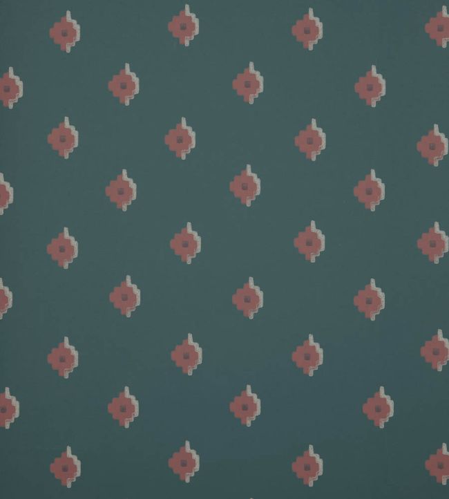 Adamas Tile Wallpaper by Liberty Blue Jay