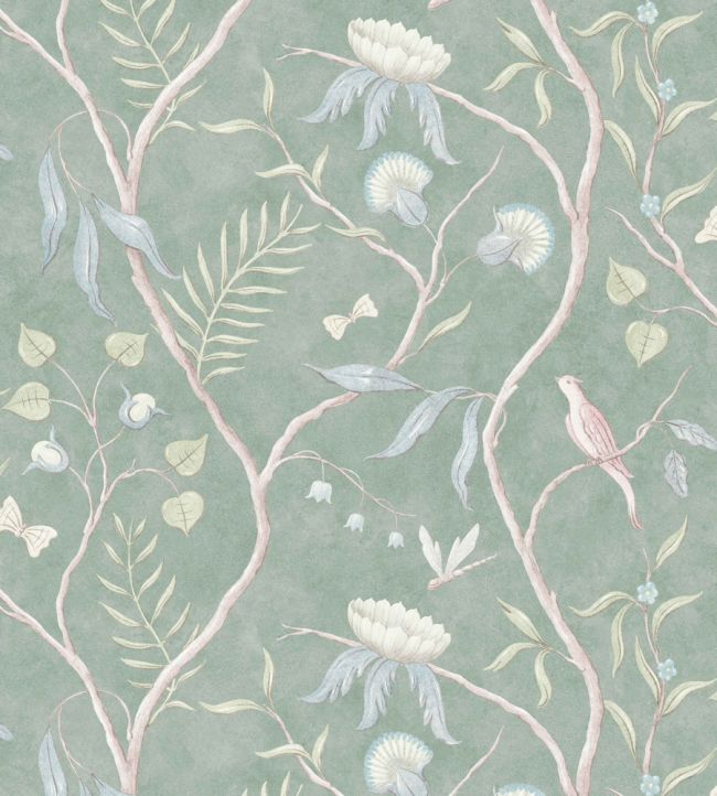 Adam's Eden Fresco Wallpaper by Lewis & Wood Ceramic
