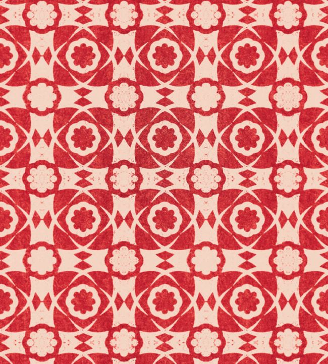 Aegean Tiles Wallpaper by MINDTHEGAP Red
