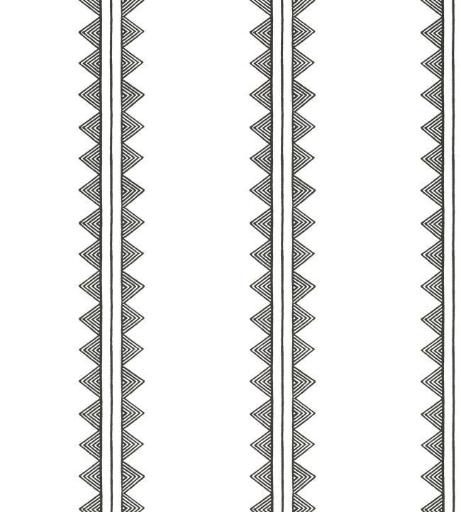 Agave Stripe Wallpaper by Thibaut Black