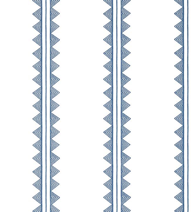 Agave Stripe Wallpaper by Thibaut Navy